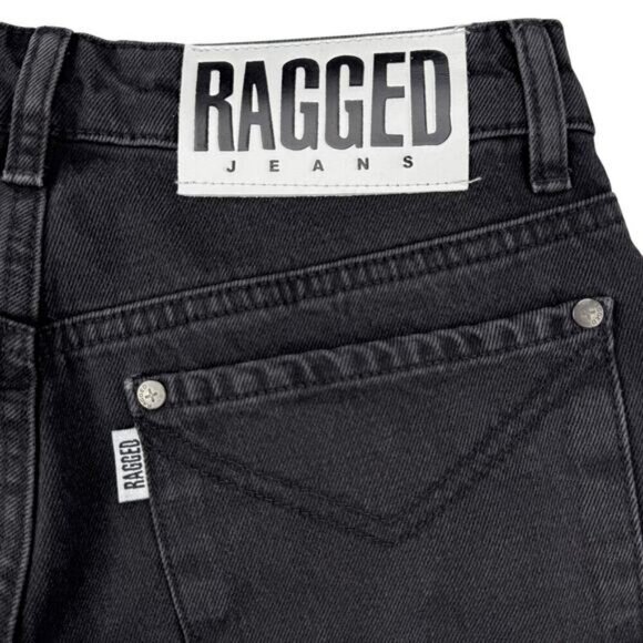 NWT THE RAGGED PRIEST Butt Cut High Waisted Straight Jean Sz 28 Charcoal Black - Picture 8 of 9